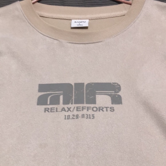 Men's white loose long sleeves - Picture 5 of 9